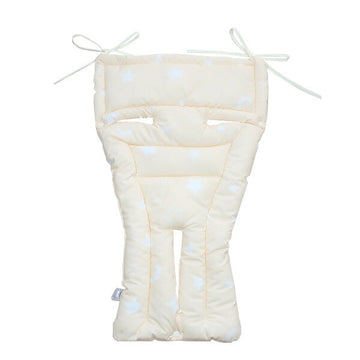 フジキ リバ-シブルベビーカー用クッション エトワールプラス クリームオレンジ【送料無料 沖縄・一部地域を除く】